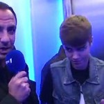 Justin Bieber avec Nikos Aliagas 