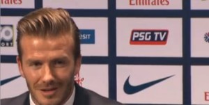 Photo David Beckham au PSG