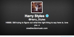 One Direction : le Twitter d'Harry Styles