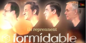 François Hollande chante Formidable