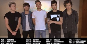 One Direction : la tournée américaine annoncée