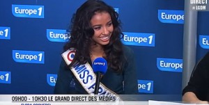Flora Coquerel, Miss France 2014 sur la radio Europe 1