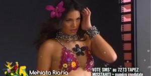 Mehiata Riaria : Miss Tahiti candidate à Miss France 2014