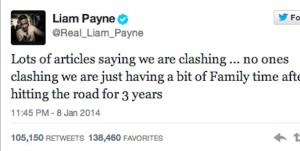 Liam Payne : message Twitter