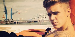 Justin Bieber sur un yacht