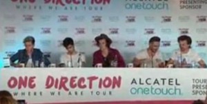 One Direction : conférence de presse à Bogota