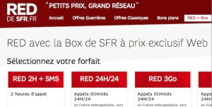 La nouvelle offre SFR Red + Box 