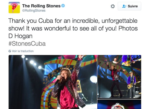 The Rolling Stones sur Twitter
