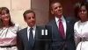 Carla Bruni embrasse Michelle Obama avant Barack Obama (vidéo)