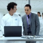 Sheldon de The Big Bang Theory dans la pub Intel